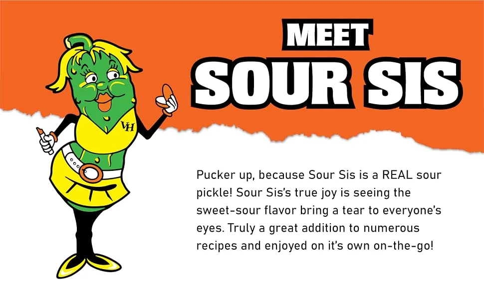 Van Holten's Pickles - Sour Sis Pickle-In-A-Pouch - 12 Pack - Sour Sis header