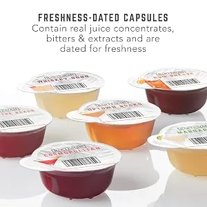 Bartesian Rum Breeze Cocktail Mixer Capsules, Pack of 8 Cocktail Capsules, for Bartesian Premium Cocktail Maker (55421) Rum Breeze - 8pk - capsules