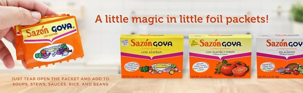Goya Sazon Jumbo Pack, 6.33-Ounce Packages (Pack of 3) 6.33 Ounce (Pack of 3) - Sazon Goya