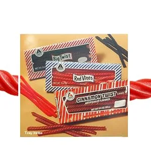 Red Vines Licorice Twists, Original Red Flavor, Soft & Chewy Candy, 5oz Tray  (24 Pack) - Red Vines Trays