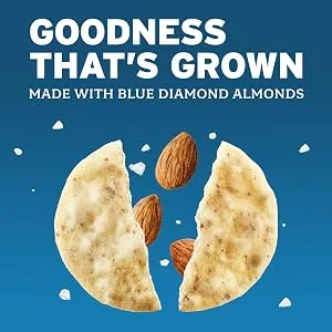 Blue Diamond Almonds Nut Thins Gluten Free Cracker Crisps, Original, 4.25 Oz Boxes (Pack of 12) - almond crackers growers