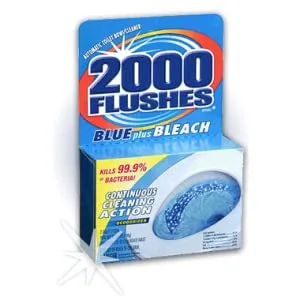 2000 FLUSHES-20801 Blue Plus Bleach Automatic Toilet Bowl Cleaner, 3.5 OZ ( Pack Of 1 ) - product information 3