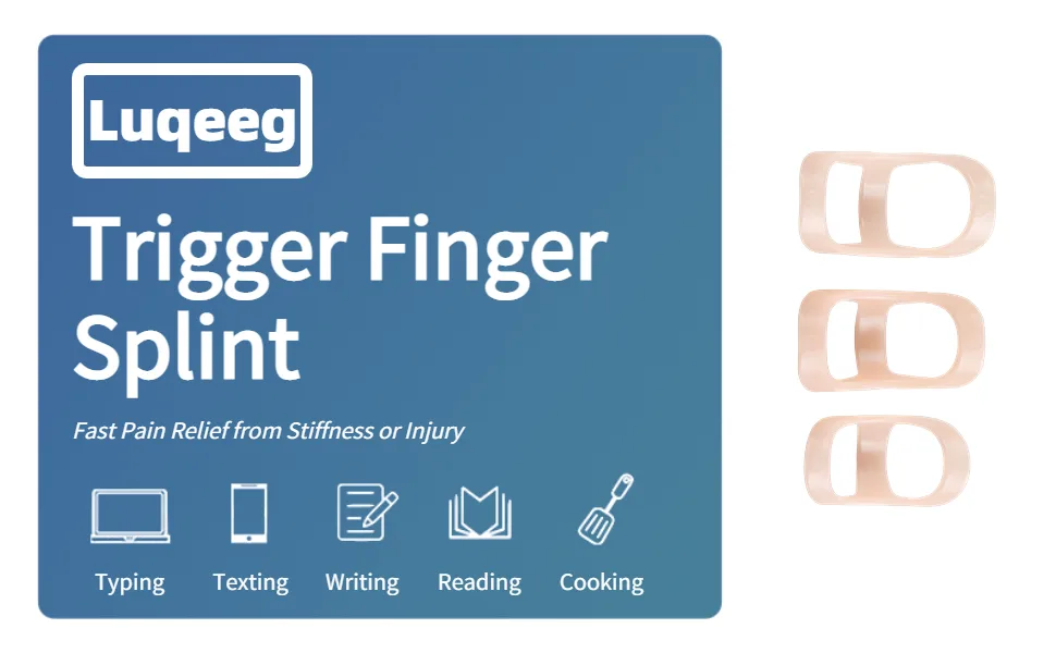 Oval Finger Splint 3PCS Finger Support Brace Finger Stabilizer Finger Splint for Arthritis Broken Bone - Sizes 6 7 8 - product information 6
