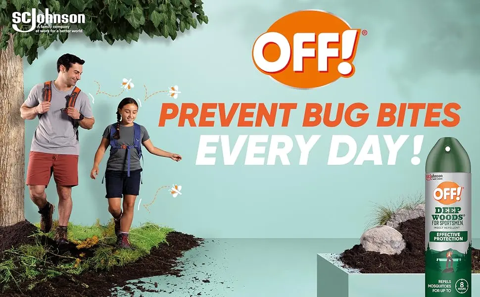 OFF! Deep Woods Insect and Mosquito Repellent Bug Spray for Camping Bug Repellent Safe for Clothing 255 g (Packaging May Vary) Mosquito Repellent 255g - off deep woods