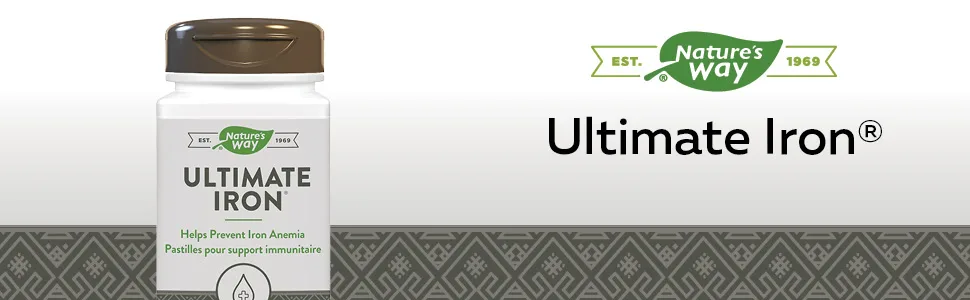 Nature s Way Ultimate Iron Supplement Helps Produce Red Blood cells Prevent Iron Anemia - 90 Soft Gels - ultimate iron