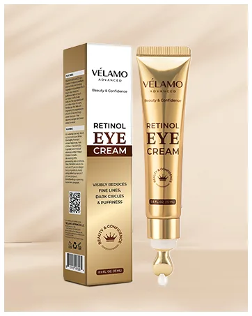 VELAMO ADVANCED Caffeine Eye Cream: for Dark Circles Puffiness Under Eye Bags Wrinkles 15g Caffeine Eye Cream 15g - RETINOL EYE CREAM