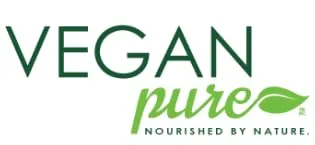 Vegan Pure Protein Vanilla - Vegan Pure, Nourished by nature. Logo on white.