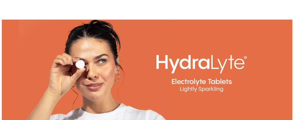 Hydralyte Effervescent Electrolytes Tablets - Orange 20 count Orange 20 count (Pack of 1) - Electrolyte tablets low sugar