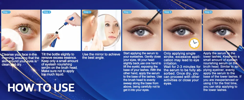 Advanced Eyelash Growth Serum for Lash: Boost Lash Growth Serum Premium Formula for Longer Fuller and Thicker Lashes 3 ML (Deepsea Blue) - product information 9