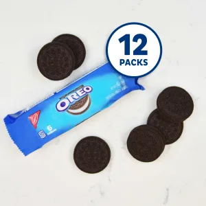 OREO Chocolate Sandwich Cookies, School Lunch Box Snacks, 2.4 Ounce (Pack of 12) - image