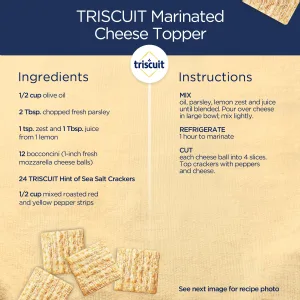 Triscuit Hint of Sea Salt Whole Grain Wheat Crackers, 8.5 oz (pack of 6) Hint of Salt - image