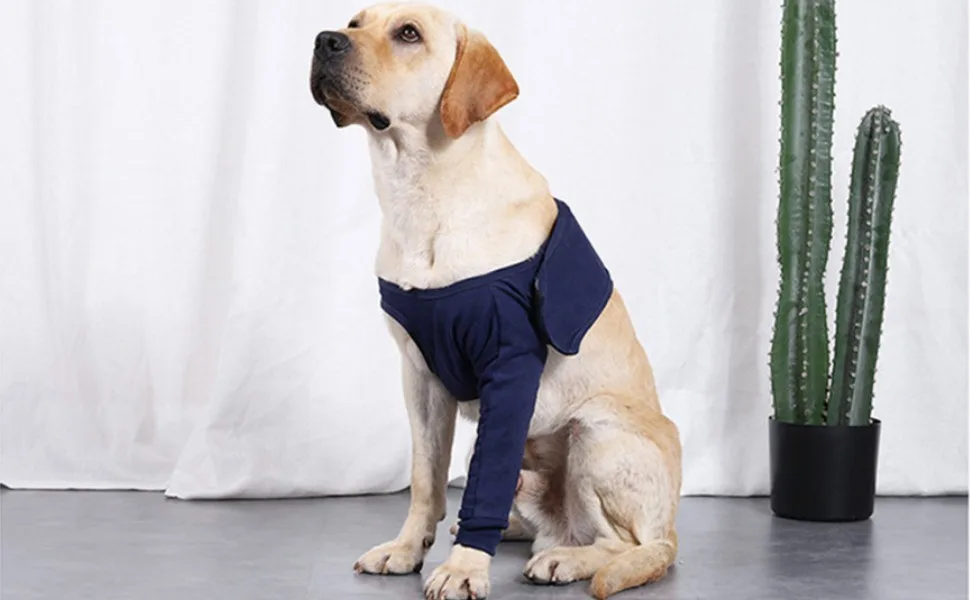 Dog Elbow Brace Protector Pads Dog Elbow Protector Highly Elastic Breathable Lick Proof Canine Elbow Protector for Postoperative Recovery (XL) - product information 22