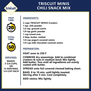 Triscuit Mini Original Crackers, Non-GMO, 8 Ounce, Pack of 6 - image