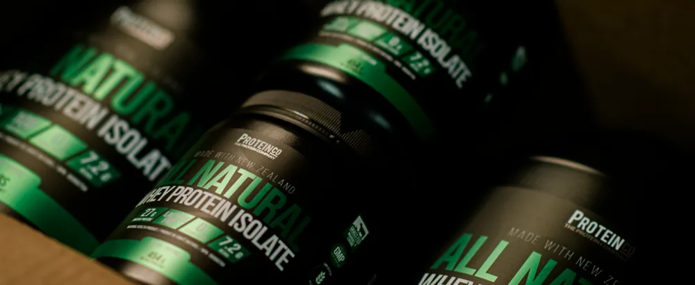 ProteinCo | All Natural New Zealand Whey Protein Isolate | Stevia | Grass Fed | 454g (Chocolate) - All Natural Isolate