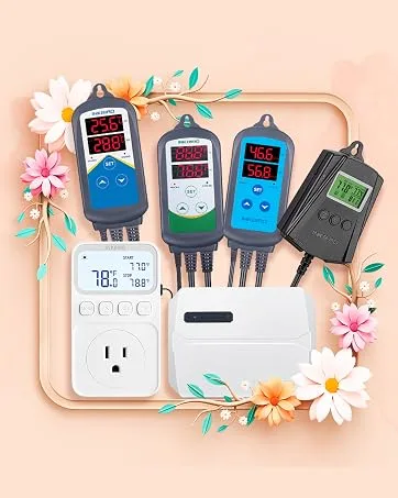 Inkbird Temperature Controller ITC-306T Digital Thermostat Smart Day Night Cycle Dual Heating Outlet Itc-306t Ntc Probe - INKBIRD CONTROLLER