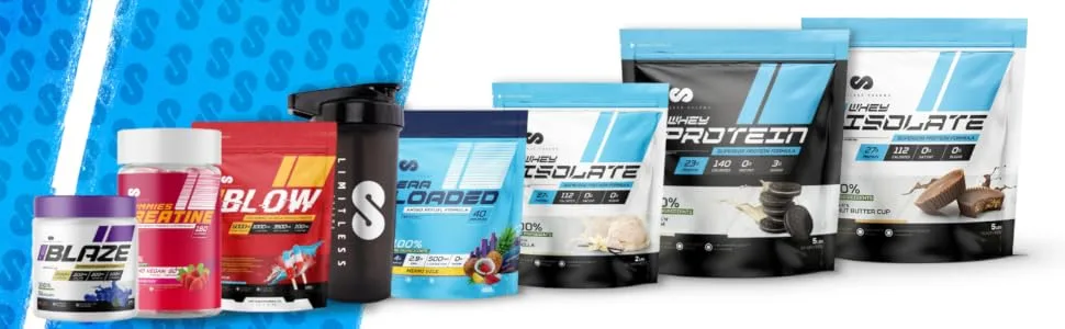 Limitless Pharma EAA Loaded | Intra Workout Essential Amino Acid Supplement | EAAs BCAAs L-Carnitine Electrolytes Sugar Free | Post Workout Muscle Recovery Energy Hydration | 40 Servings (Blue Raspberry) - Limitless Pharma