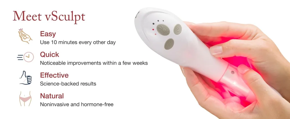 Joylux | vSculpt Device | Menopause Relief | Red Light Therapy | Intimate Care | Tighten Reduce Bladder Leakage and Improve Vaginal Dryness - vSculpt