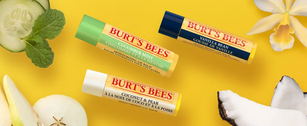 Burt's Bees 100% Natural Origin Moisturizing Lip Balm Dragonfruit Lemon with Beeswax & Fruit Extracts Blister - lip balm, coconut pear, cucumber mint, vanilla bean, natural ingredients, natural origin lip balm