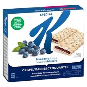 Kellogg's Special K Fruit Crisps Blueberry Flavour 10 Crisps 125g box & Special K Fruit Crisps Strawberry Flavour 10 Crisps 125g box Fruit Crisps + K Fruit Crisps - product information 1