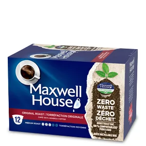 Maxwell House Half Caff Original Roast Instant Coffee 150g Half Caff 150 g (Pack of 1) - Coffee Pods