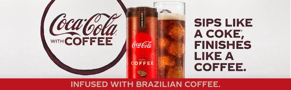 Coca-Cola with Coffee - Coffee Vanilla | 12 fl oz. Slim Cans, 69 mg of caffeine | Pack of 12 - Coca-Cola with Coffee is a sparking beverage that offers great Coca-Cola taste infused with coffee