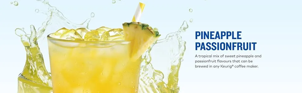 The Original Donut Shop Iced Refreshers Pineapple Passionfruit K-Cup Pods 10 Count Pineapple Passionfruit 10 count (Pack of 1) - product information 2