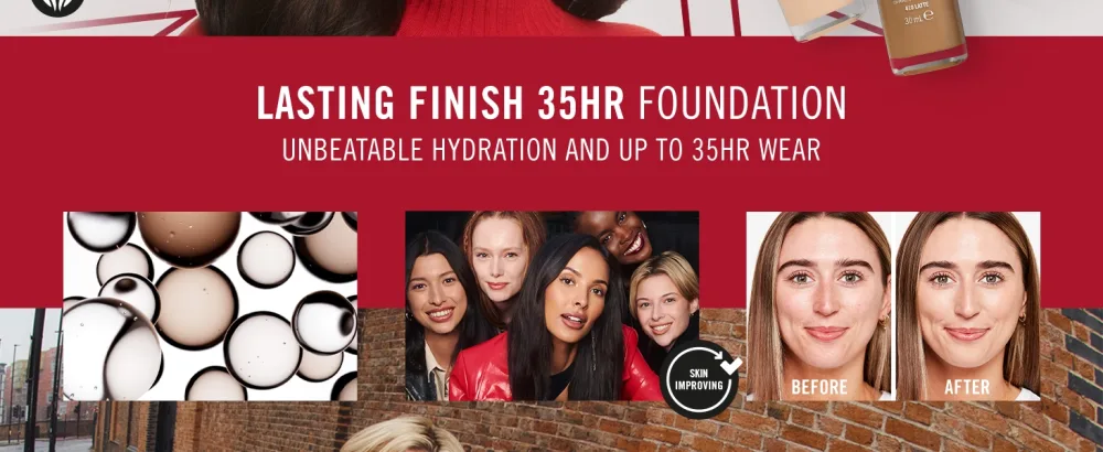 Rimmel London - Lasting Finish 35 Hour Foundation Long-Wearing Hydrating Vegan Formula Full-Coverage - Ebony 1 count (Pack of 1) Ebony - 700 - 35hr