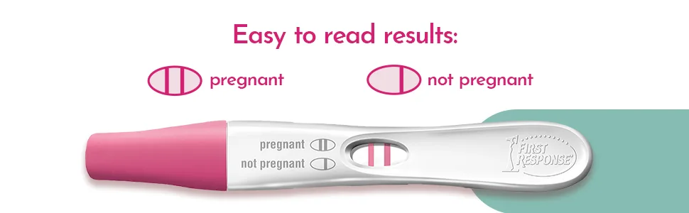 First Response Rapid Result Pregnancy Test Stick Results in 45 Seconds 1 Test Rapid Test 1 count (Pack of 1) - Rapid Result Pregnancy Test Stick