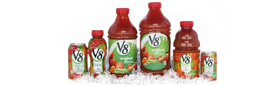 V8 Original 100% Vegetable Juice, 5.5 oz Can (Pack of 6) - product information 6