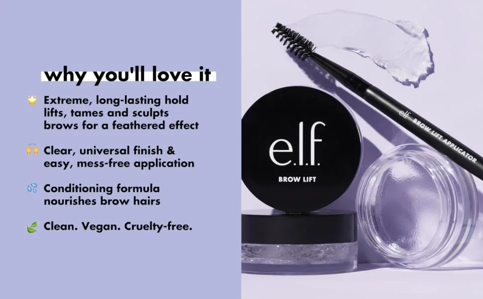 e.l.f. Brow Lift Clear Eyebrow Gel + Matte Magic Mist & Set (Small) All Day Makeup Setting Spray Shaping Wax+ Mist & Set - Small 2.02 Fl Oz - product information 2