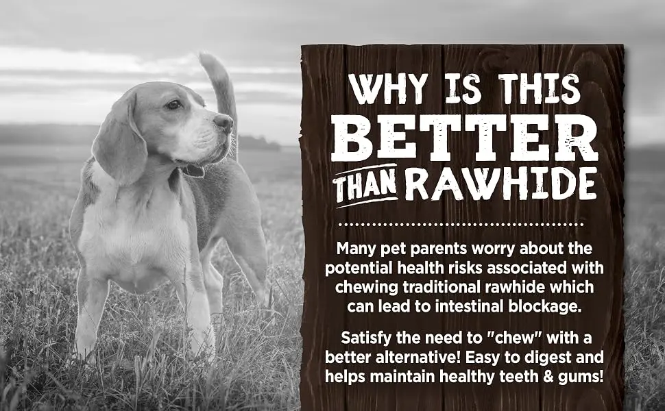 Zoe Better Than Rawhide Bones + Twists for Dogs | Mint & BBQ Chicken Flavor - product information 2