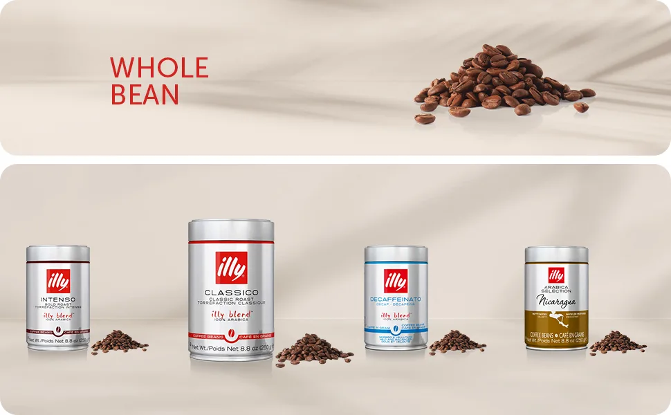illy Intenso Whole Bean Coffee Bold Roast Intense Robust and Full