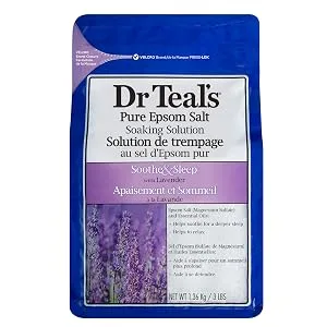 Dr Teal's Lavender Epsom Salts and Vitamin C Epsom Salt (DRTE4) | 1.36 kilogram Each - product information 2