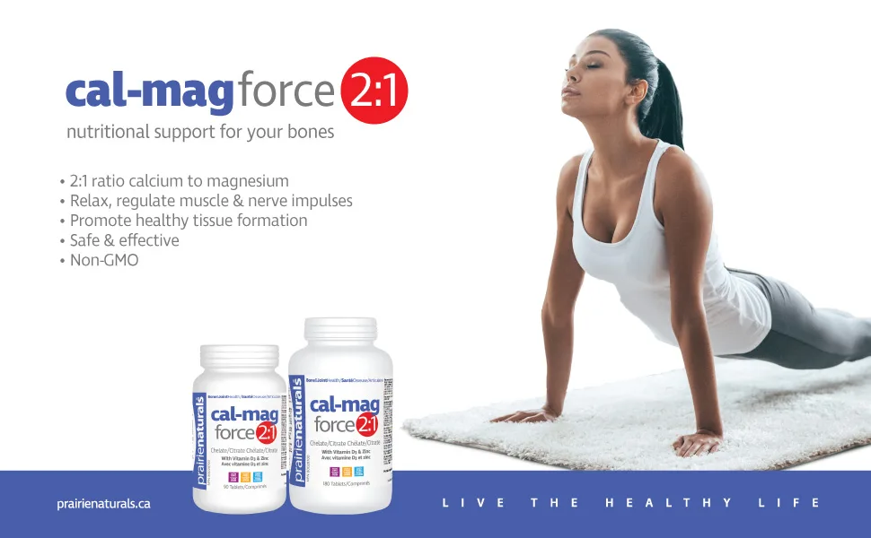 Prairie Naturals Cal-mag force 2:1-90 tabs 90 count (Pack of 1) - cal mag