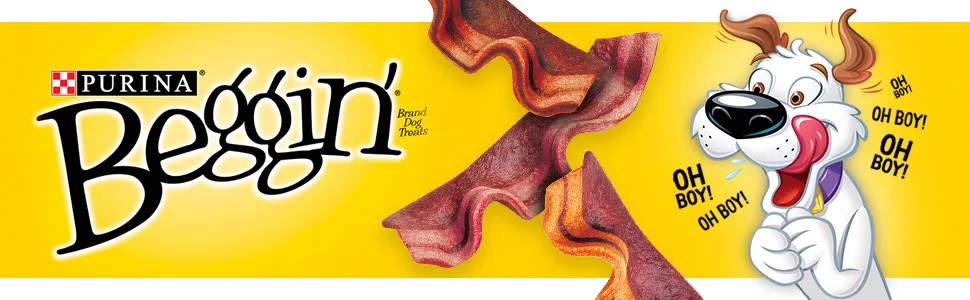 Beggin' Strips Dog Treats Cheeseburger Flavour | Cheese Flavour Dog Snacks (708 g Each) - product information 1