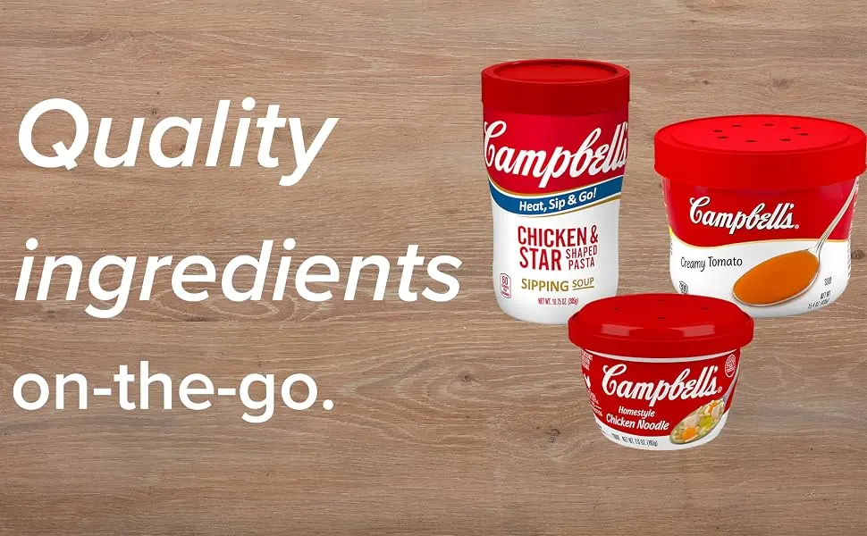 Campbell's Creamy Tomato Soup, 7 Ounce Microwavable Bowl (Pack Of 4) - campbell