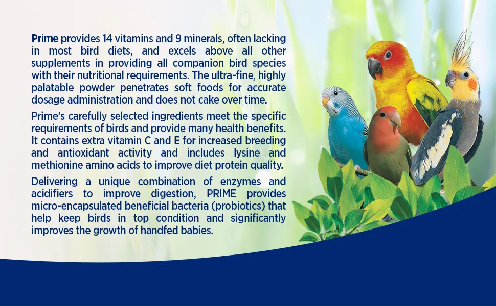 Hari Prime Vitamin Supplement for Birds | Clay-Cal Bentonite Clay Supplement Bundle - product information 2