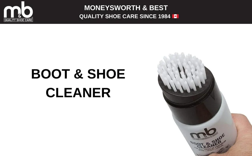 M&B Pro-Tex Water and Stain Shoe Protector 300g/10.5oz Shoe Protector + Shoe Cleaner - product information 6