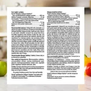 Webber Naturals Collagen30 with Ceramides + Vitamin E 400 IU | Bioactive Collagen Peptides for Skin Hydration & Antioxidant Support Nutritional Supplement+ Softgel - product information 1