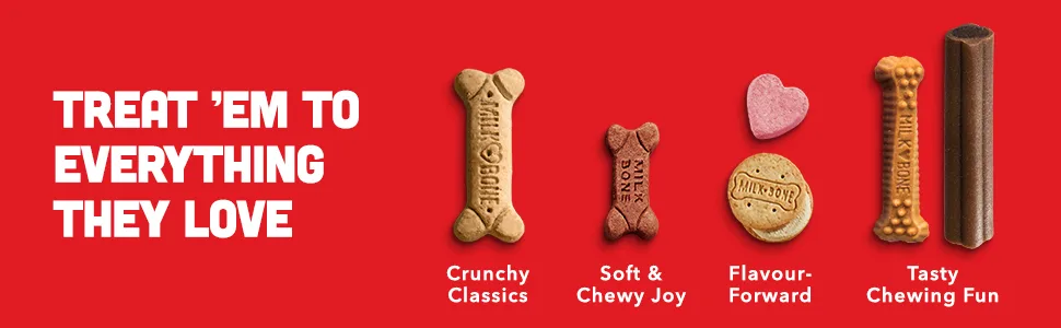 Milk-Bone Flavour Snacks Dog Biscuits Medium Sized Dog Treats Assorted Flavours 2kg Box Medium dog 2Kg - Milkbone Dog Biscuits