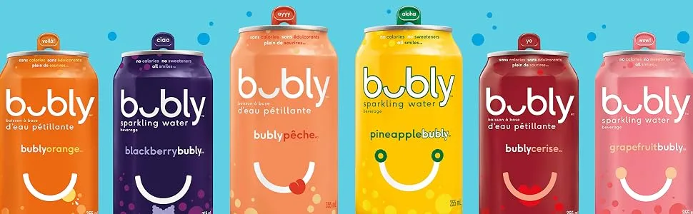 bubly Sparkling Water strawberrybubly 355 mL Cans 12 Pack Strawberry Sparkling Water - bubly Sparkling Water