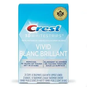 Crest 3D White Teeth Whitening Kit + Crest 3D White Toothpaste Advanced Whitening Radiant Mint (Pack of 4) 10 Treatments+Advanced Whitening - product information 2