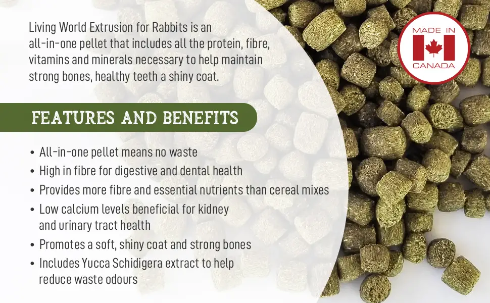 Living World Timothy Hay and Extrusion Rabbit Food (3rd Gen) Bundle Timothy Hay + Rabbit Food - product information 4