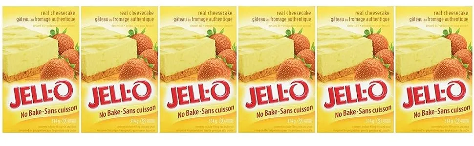 Jell-O No Bake Cheesecake Dessert 314g (Pack of 6) - product information 2