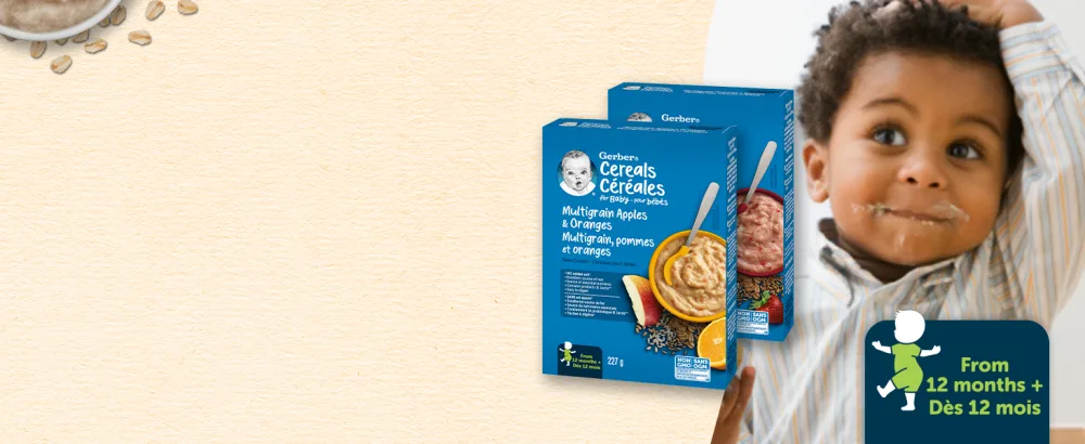GERBER CEREAL Stage 3 - Wheat with Yogourt & Raspberry Baby Food Cereal 8+ months 227 g 6 Pack - PACKAGING MAY VARY Wheat with Yogourt Raspberry - Gerber Stage 4