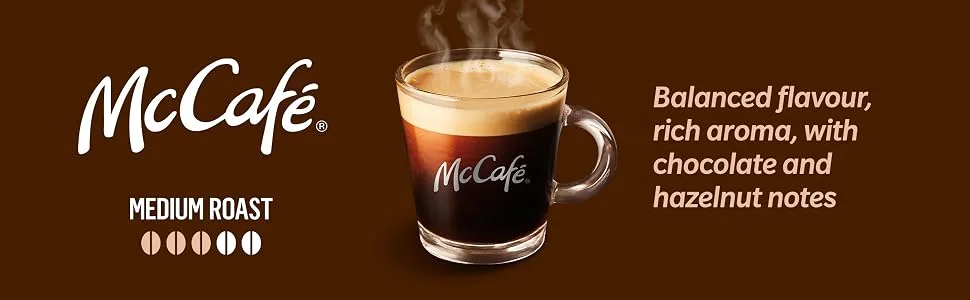 McCaf Medium Roast Espresso Coffee Capsules Capsules Compatible with Nespresso's Original Range 50 Count Medium Roast 10 count (Pack of 5) - Mcafemedium