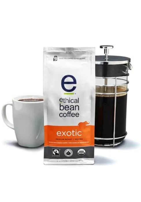 Ethical Bean Coffee Classic Medium Roast Fairtrade Organic Coffee 227g (Pack of 6) 6 count (Pack of 1) Classic Medium Roast - Ethical bean, coffee, coffee beans, medium roast, coffee mug, espresso, coffee pods, organic coffee