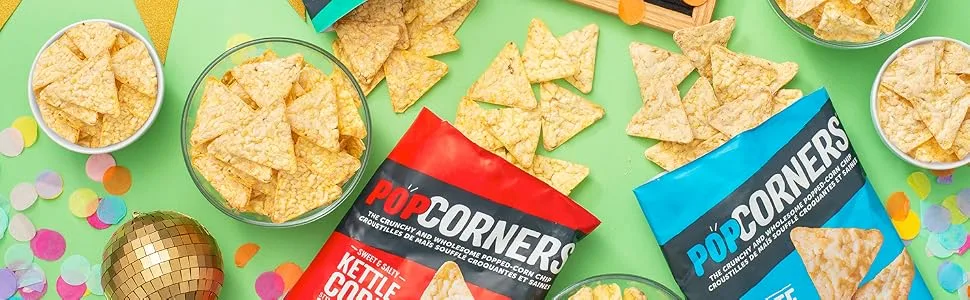 Popcorners White Cheddar Popped-Corn Chips 142g Pack of 8 Cheddar Cheese 142 g (Pack of 8) - lifestyle
