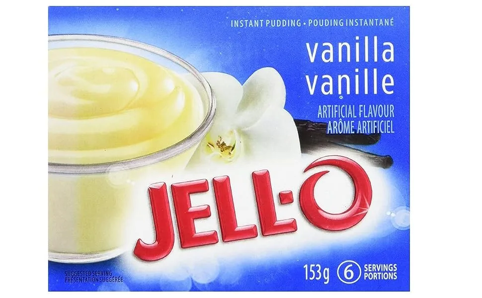 Jell-O Vanilla Instant Pudding Mix 153g (Pack of 24) Vanilla (153G) - product information 1