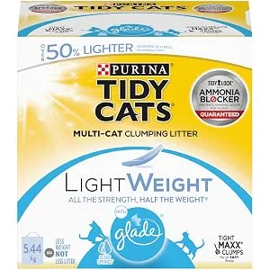 Tidy Cats 4-in-1 Strength Cat Litter LightWeight Multi-Cat - 5.44 kg Box 5.44 kg Box (1 Pack) - cat litter